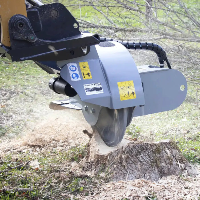 Baumalight S22 Stump Grinder With 12V Swing Actuator For Skid Steers