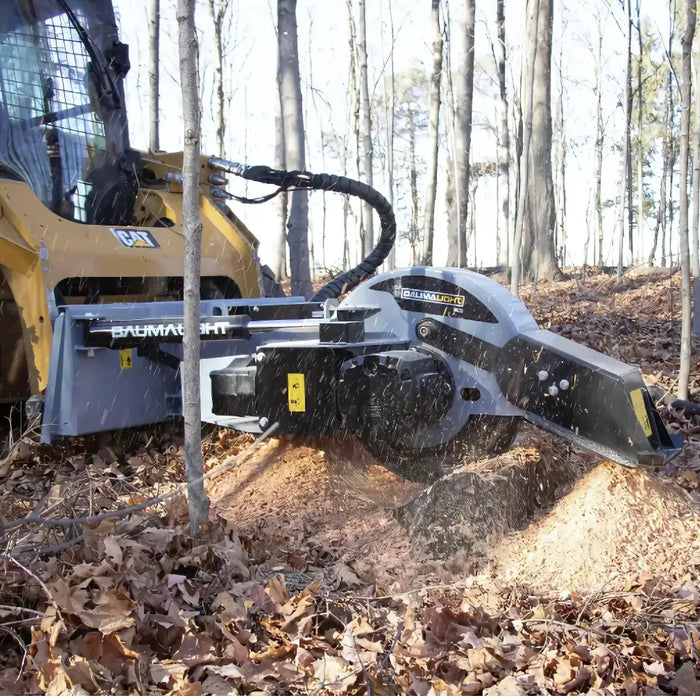 Baumalight S22 Stump Grinder With 12V Swing Actuator For Skid Steers