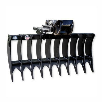 Blue Diamond Excavator Rake - Heavy Duty