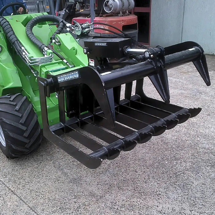 Blue Diamond Mini Skid Steer Root Grapple