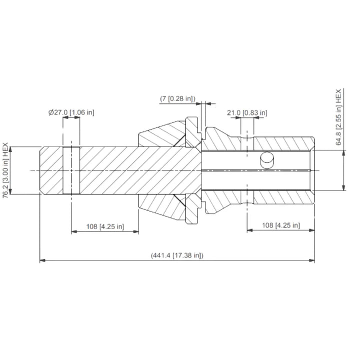 Digga Auger Adapter - 2.5