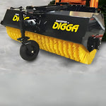 Digga Manual Pivot Angle Broom Attachment for Skid Steer