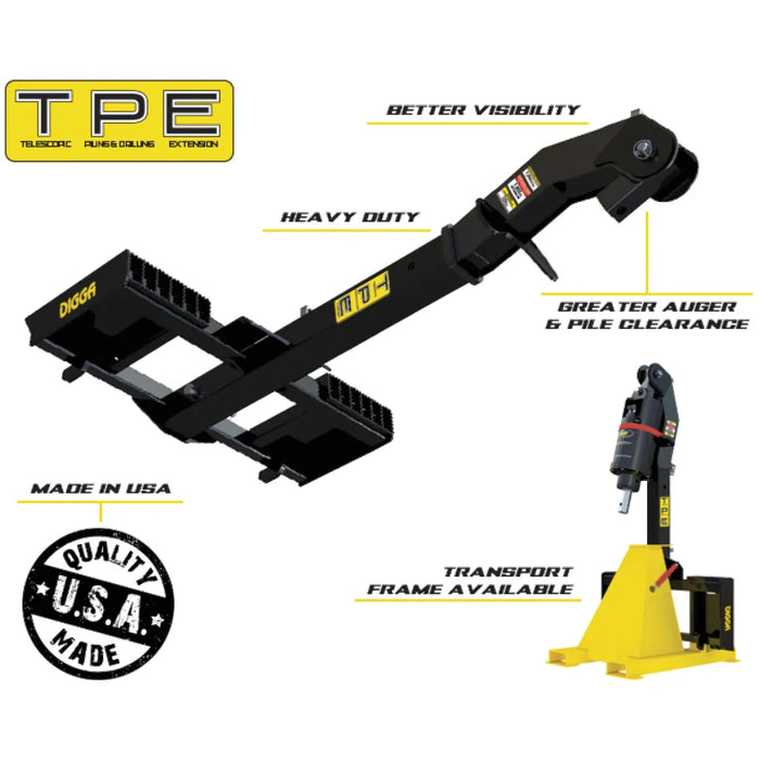 Digga Skid Steer TPE Extension Mounting Bracket