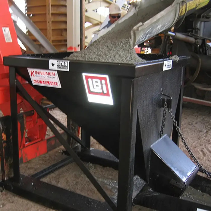 Star Industries Forklift Concrete Hopper w/ Swivel Chute