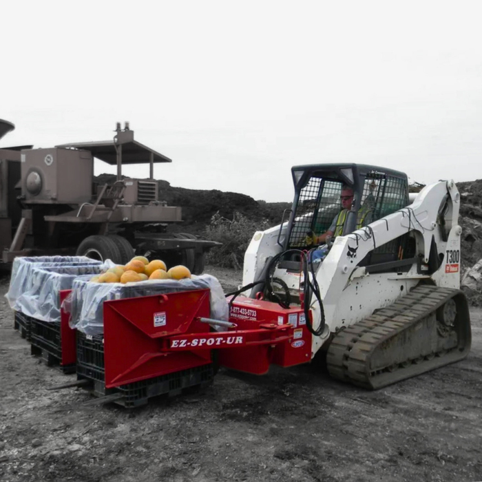 EZ SPOT UR Clamping Pallet Forks Skid Steer Attachment