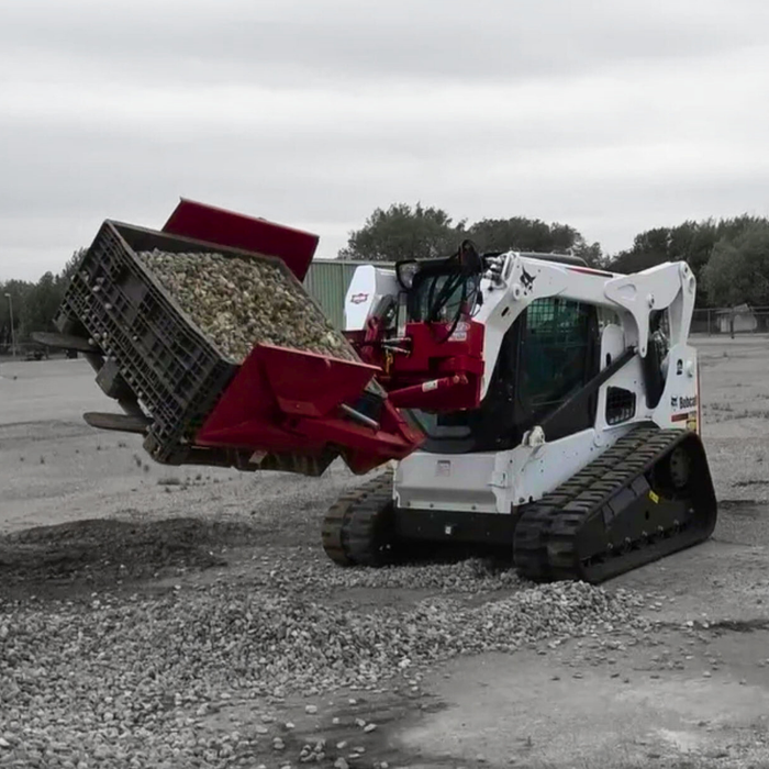 EZ SPOT UR Clamping Pallet Forks Skid Steer Attachment