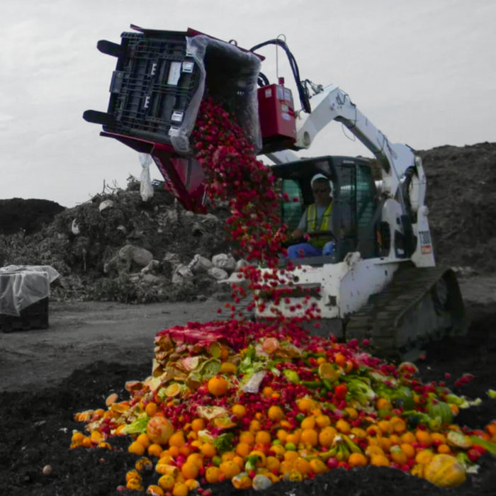 EZ SPOT UR Clamping Pallet Forks Skid Steer Attachment