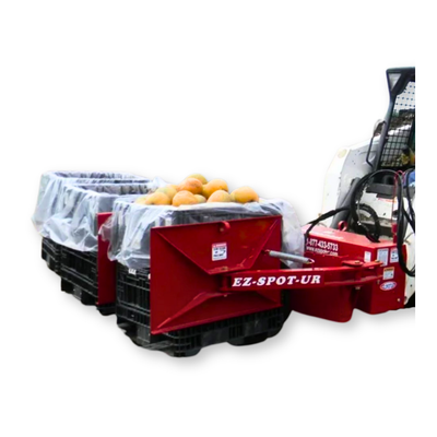 EZ SPOT UR Clamping Pallet Forks Skid Steer Attachment