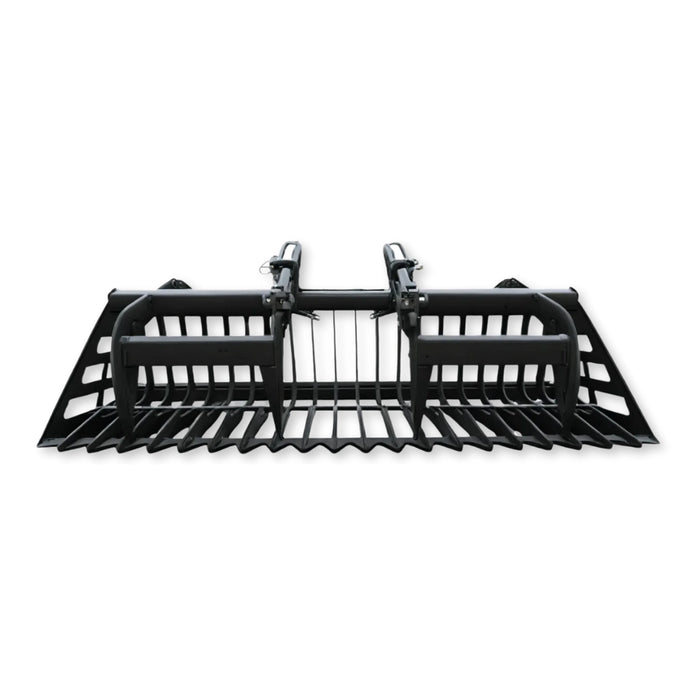 Loflin Fabrication Compact Tractor Rock Bucket Grapple