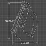 Loflin Fabrication Compact Tractor Vertical Root Grapple