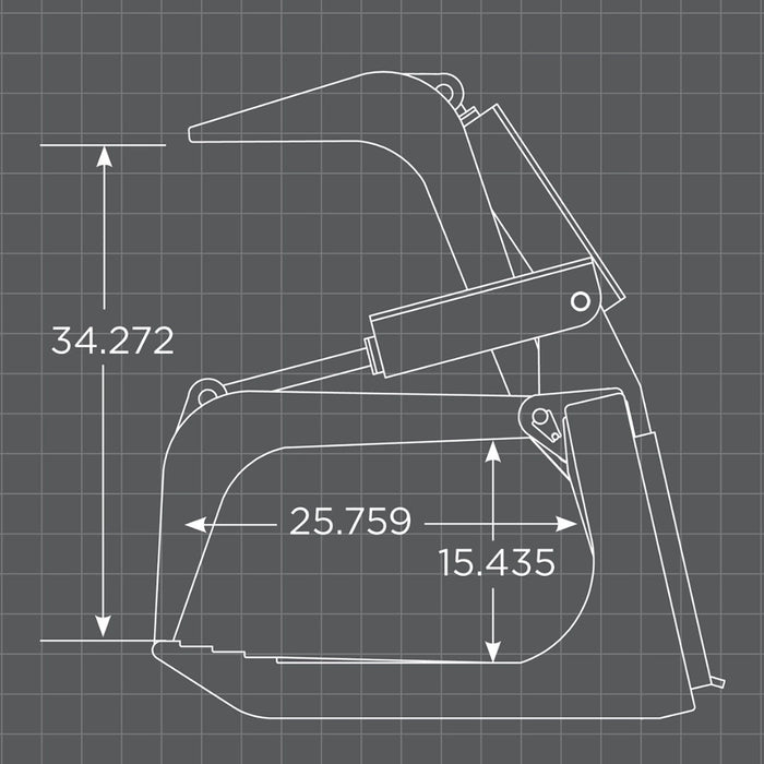 Loflin Fabrication Skid Steer Medium Duty Root Grapple
