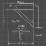 Loflin Fabrication Mini Skid Steer Reese Trailer Hitch Adapter