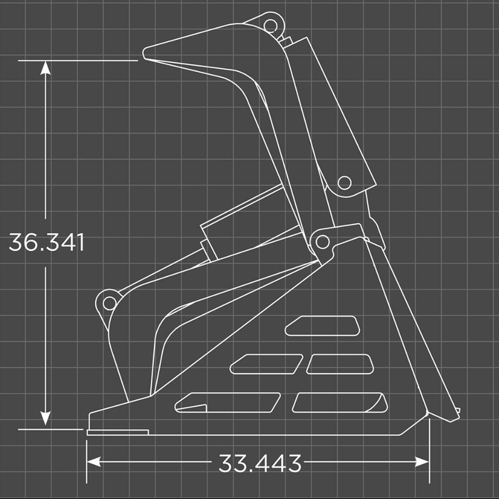 Loflin Fabrication Mini Rock Bucket Grapple