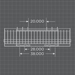 Loflin Fabrication Old Style Skid Steer Rock Bucket W/Teeth