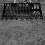 Loflin Fabrication Old Style Skid Steer Rock Bucket W/Teeth