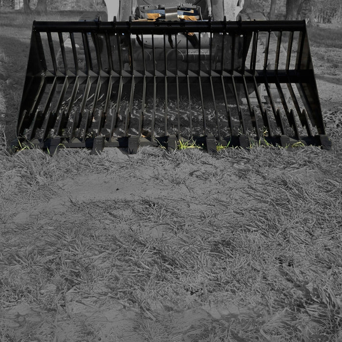 Loflin Fabrication Old Style Skid Steer Rock Bucket W/Teeth