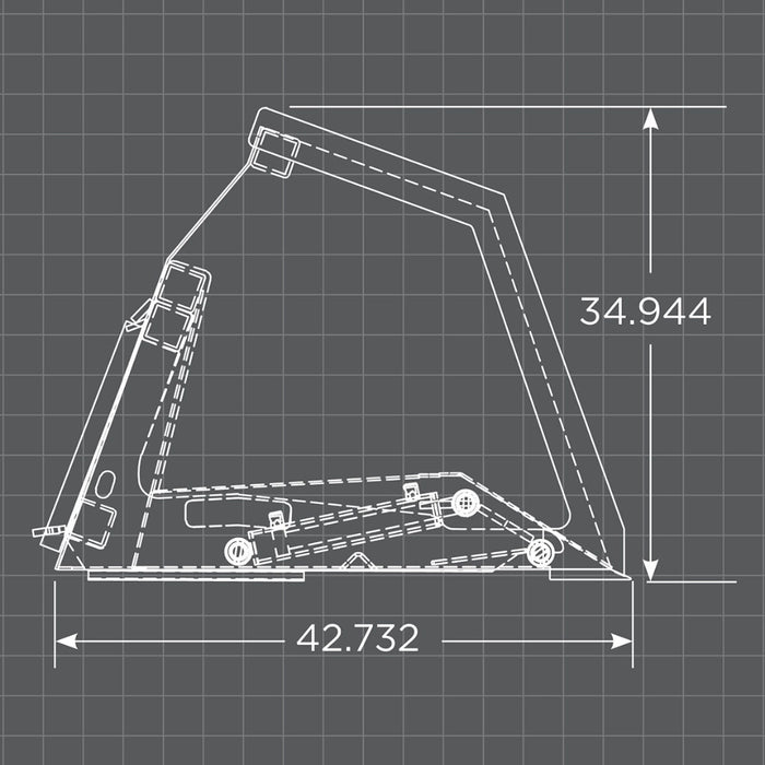 Loflin Fabrication Skid Steer Front Dump Bucket (High Tip)