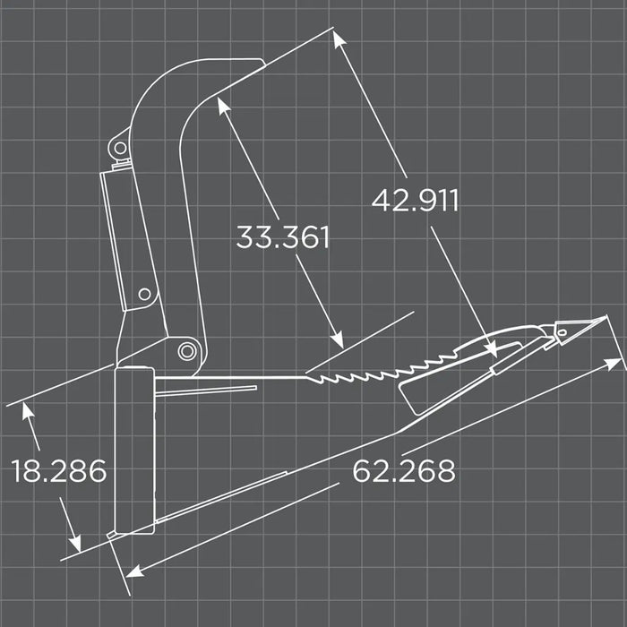 Loflin Fabrication Skid Steer Stump Bucket Grapple