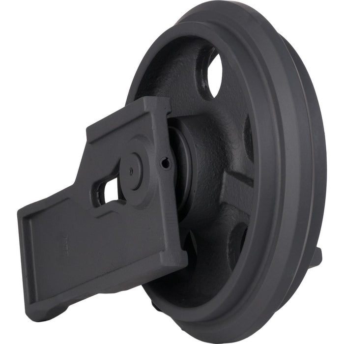 bobcat x325 > x430 front idler 286mm bracket doosan solar 030/plus, 035, dx27, dx35 hanix h26b, h29a, h30a, h36a, h36b, h36c hyundai r28-7, r35 terex hr14, hr16, tc25, tc29, tc35, tc37, hr3.7 -- long bracket 11.3