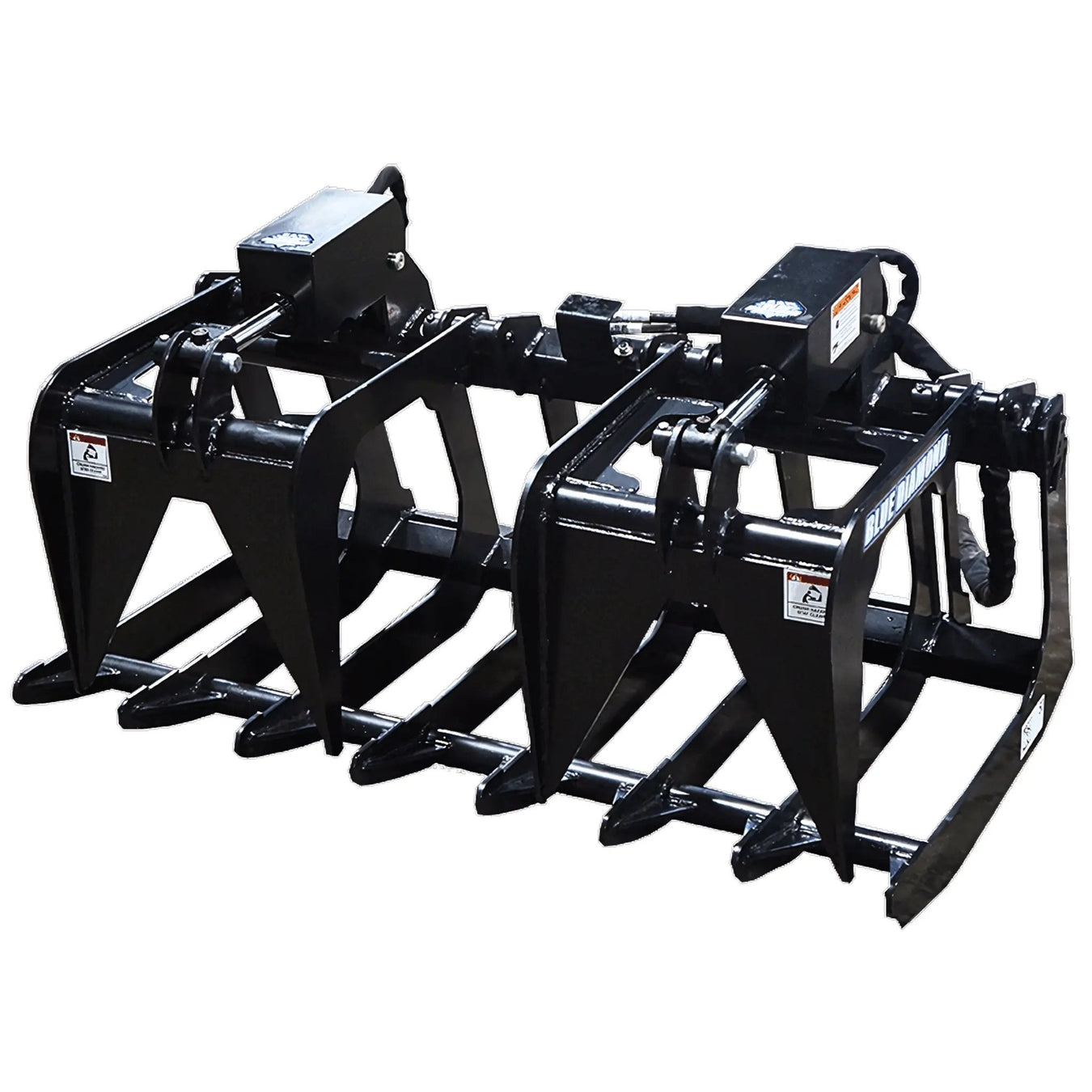 Mini Skid Steer Root Grapple Attachment by Blue Diamond