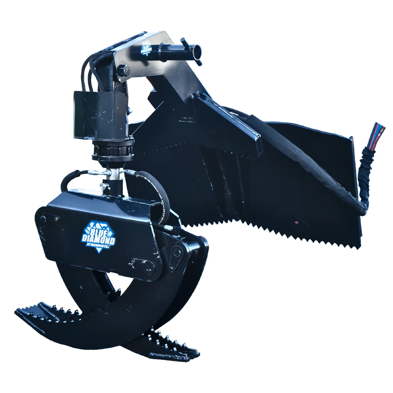 Blue Diamond Skid Steer Rotating Log Grapple