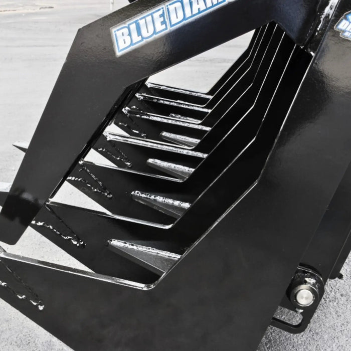 Blue Diamond® Severe Duty Grapple Rake for Skid Steers — Attachments King