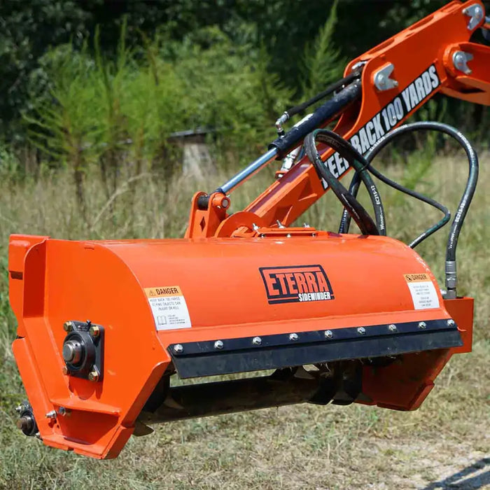 Skid Steer Raptor Mounted Sidewinder Flail Mower