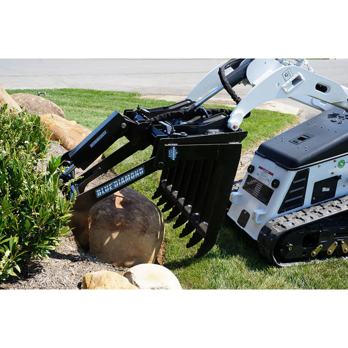 Blue Diamond Mini Skid Steer Root Grapple