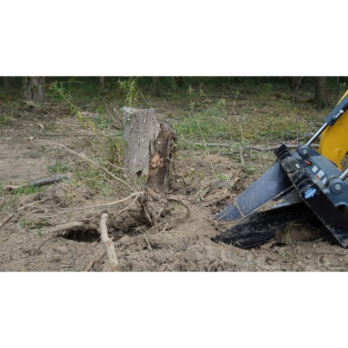 Blue Diamond Skid Steer Stump Bucket - Severe And Extreme Duty