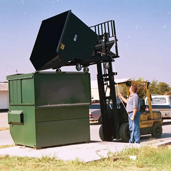 Star Industries Forklift Self-Dumping Trash Hopper