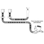 Digga 2 Speed Auger Drive Floor Mounted Foot Switch