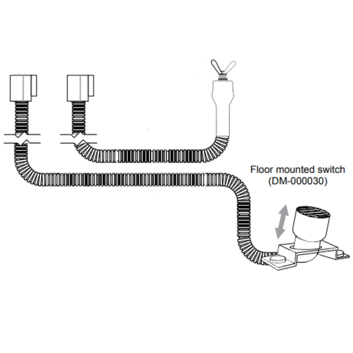 Digga 2 Speed Auger Drive Floor Mounted Foot Switch