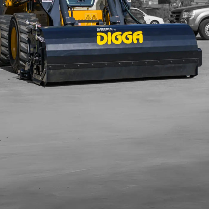 Digga Sweeper Bucket Broom Attachment for Skid Steer
