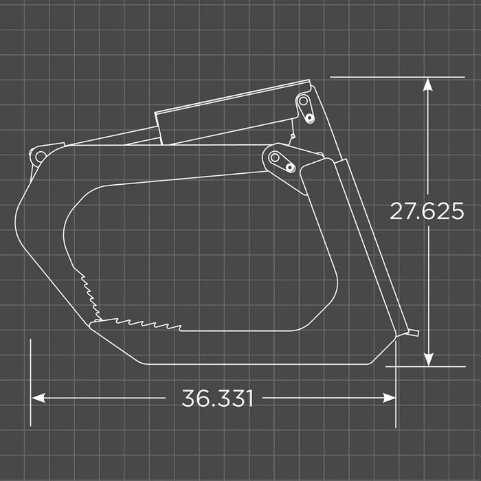 Loflin Fabrication Compact Tractor Root Grapple