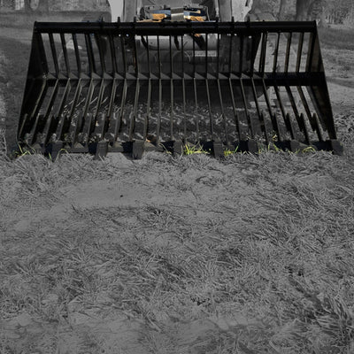 Loflin Fabrication Old Style Skid Steer Rock Bucket W/Teeth