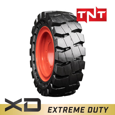 12-16.5 Non-Directional Mounted Extreme Duty Solid Rubber Tire
