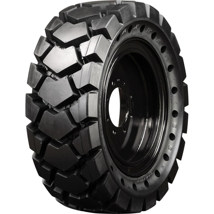 12-16.5 left mounted extreme duty solid rubber tire