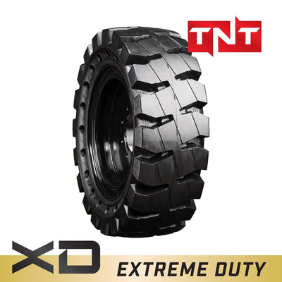 12-16.5 non-directional mounted extreme duty solid rubber tire