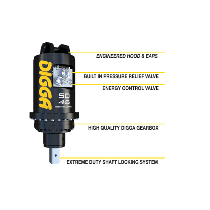 Digga SD45HPT 2 Speed High Powered 