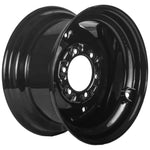 gloss black 6 bolt hole heavy duty rim/wheel for 27x10.50-15 skid steer tires