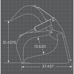 Loflin Fabrication Skid Steer Standard Duty Grapple Bucket